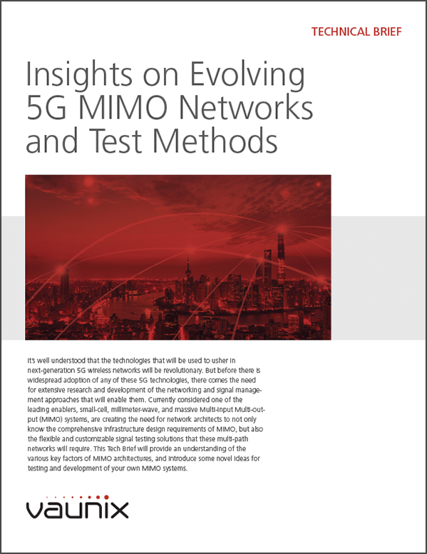 Tech Brief Cover - Insights on Evolving 5G MIMO Networks and Test Methods