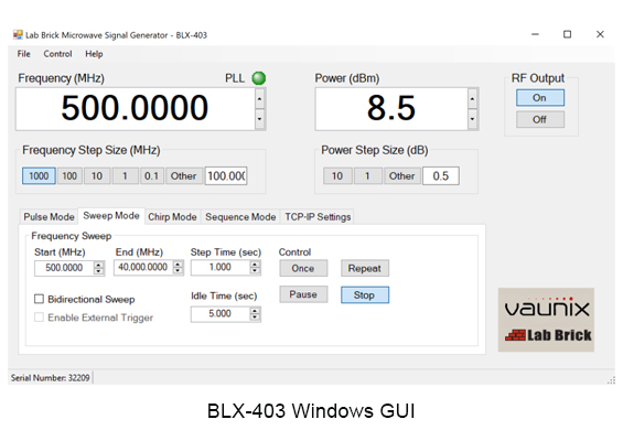 BLX 403 Windows GUI