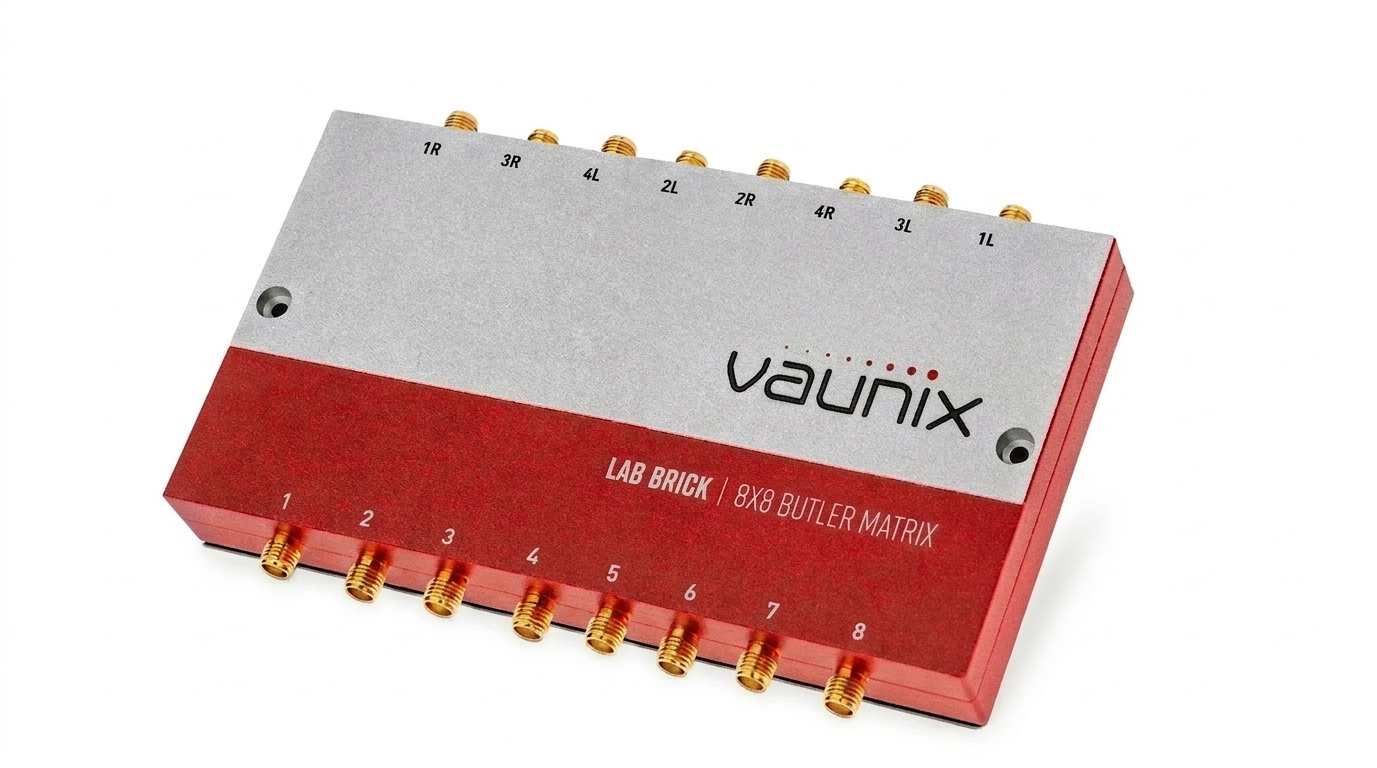 LBM-7250-8 2400 – 7250 MHz  8x8  Lab Brick® Butler Matrix