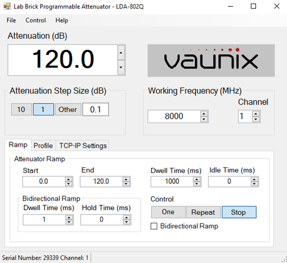 VMA-2X2-8110 GUI