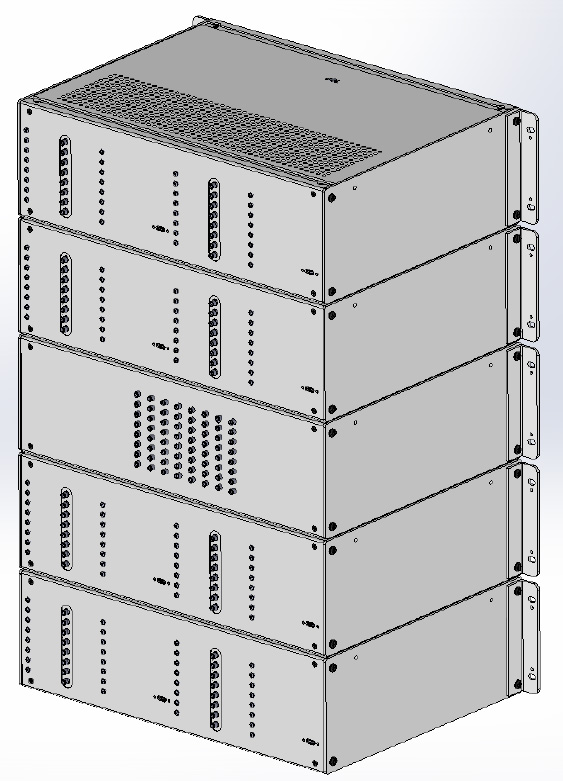 VMA-Q64X16SE 500 – 6000 MHz 64x16 Matrix Attenuator Back Panel