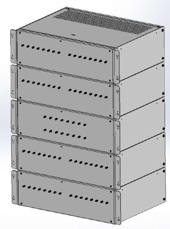 VMA-Q64X16SE 500 – 6000 MHz 64x16 Matrix Attenuator Front Panel